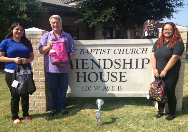 School Supply Drive for Garland Friendship House